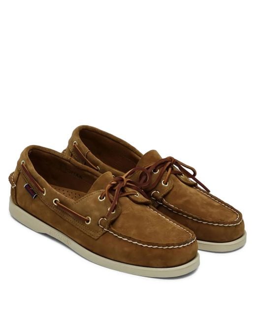 Sebago Brown Portland Artisan Boat Shoes for men