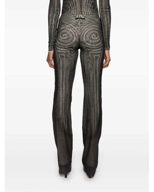 Jean Paul Gaultier Broek Met Print in het Gray