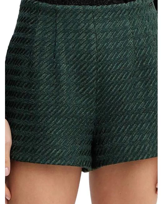 ARMANI EXCHANGE Black Herringbone Shorts