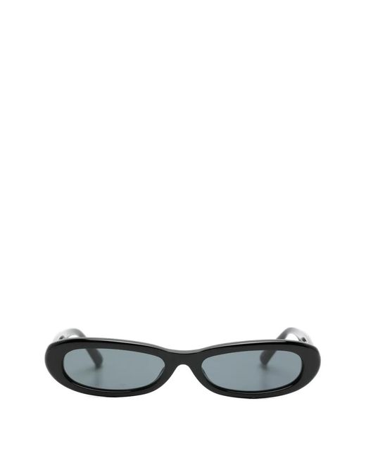 The Attico Gray Oval Shape Sunglasses