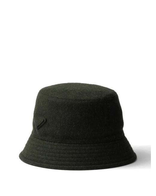 Cappello Bucket Loden di Prada in Black