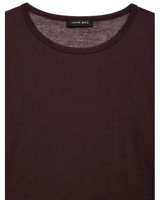 Anine Bing Purple Sylvie Langarmshirt