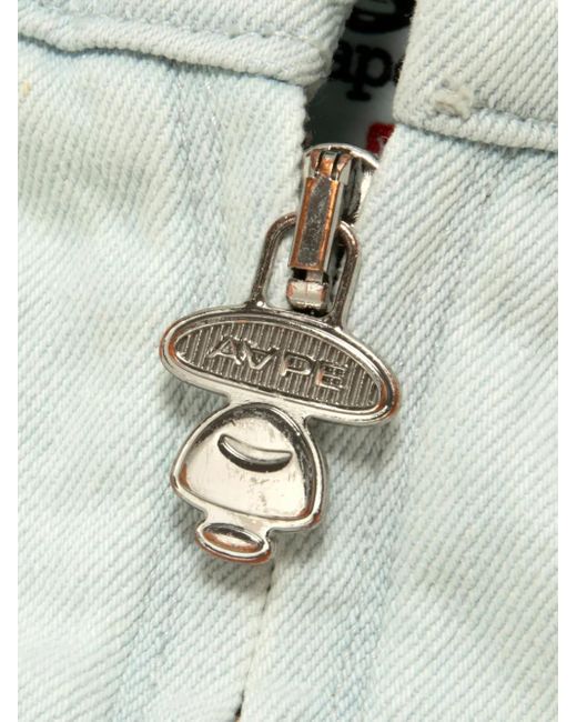 Aape By A Bathing Ape Gray Hooded Zip Jacket for men