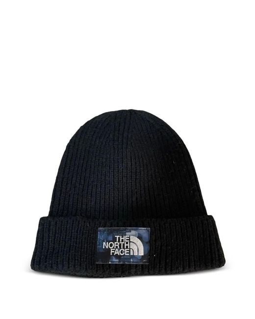 The North Face Blue Ribbed-Knit Beanie for men