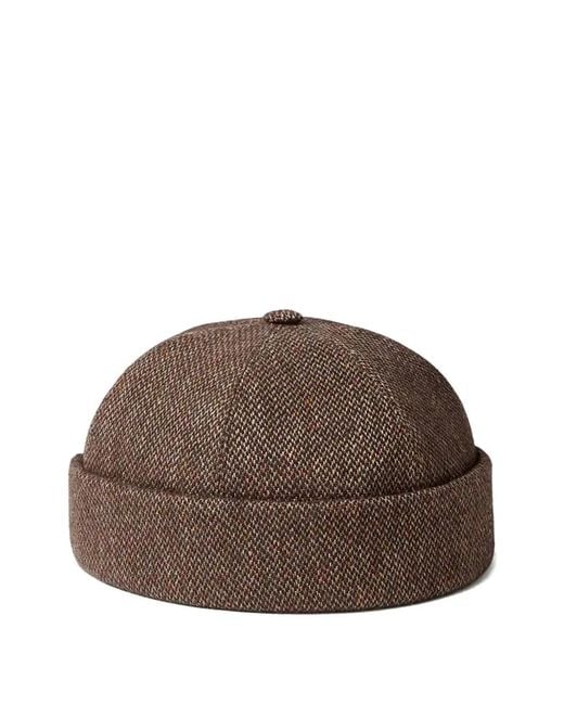 Loro Piana Brown Patterned Hat for men