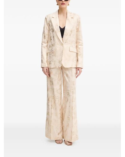Silvian Heach Natural Belt-Loop Trousers