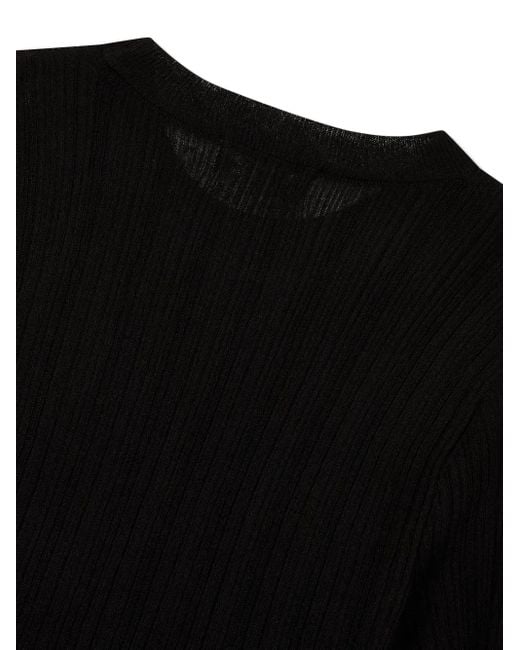Studio Tomboy X Black Gerippter Pullover Mit Langen Ärmeln