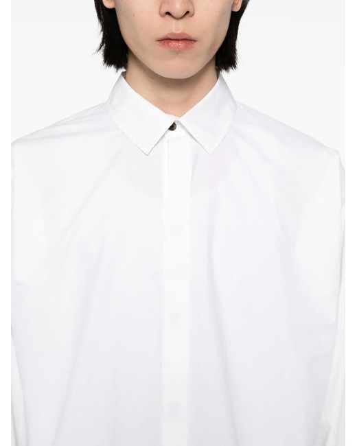 Jan Jan Van Essche White Poplin Shirt for men