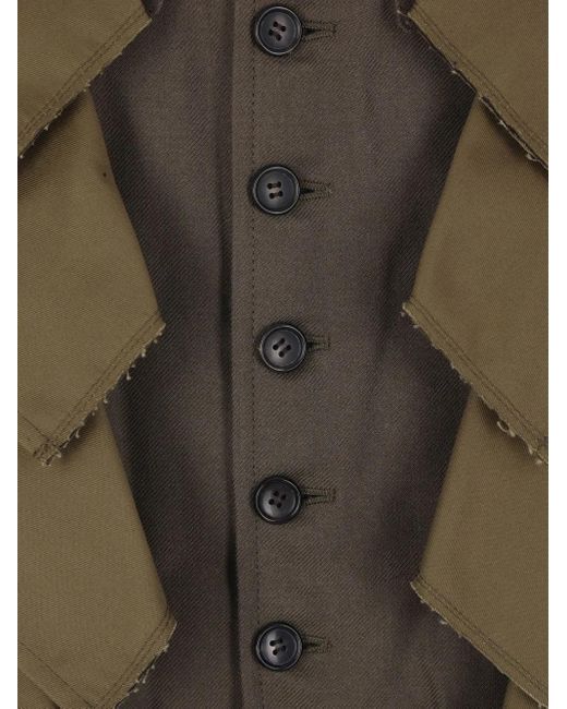Comme des Garçons Green Single-Breasted Jacket for men