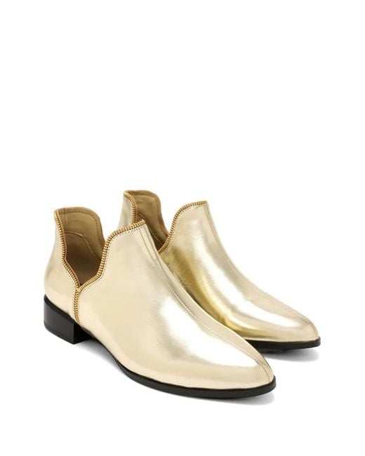 Senso White Bailey Zip Ankle Boots