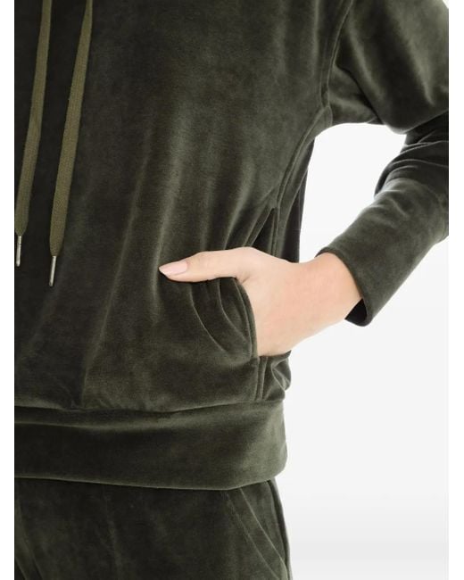 Lygia & Nanny Black Nutella Plush High-Neck Velour Sweater