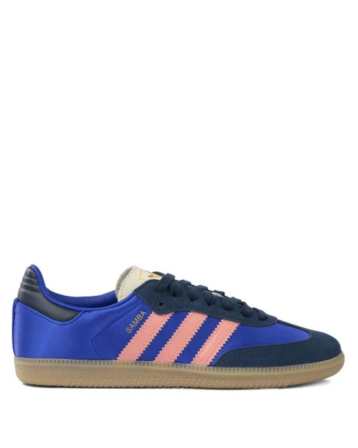 メンズ Adidas Samba Three-stripe Sneakers Blue