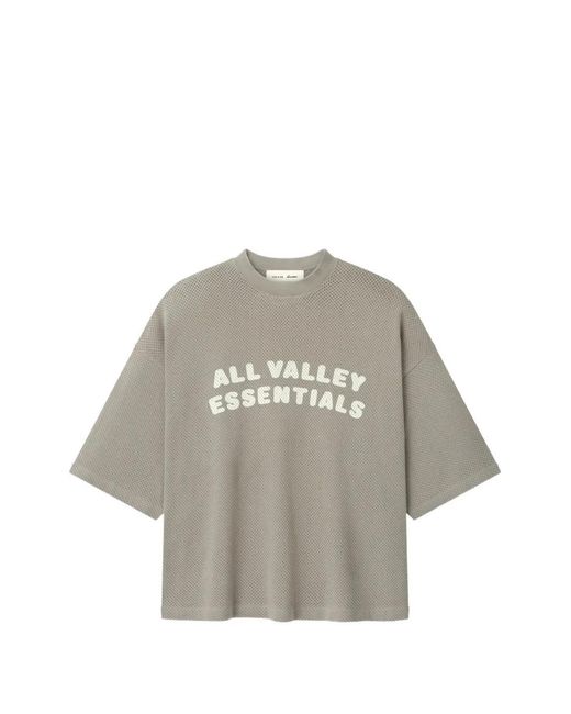 Fear Of God Gray Merch Mesh T-Shirt for men