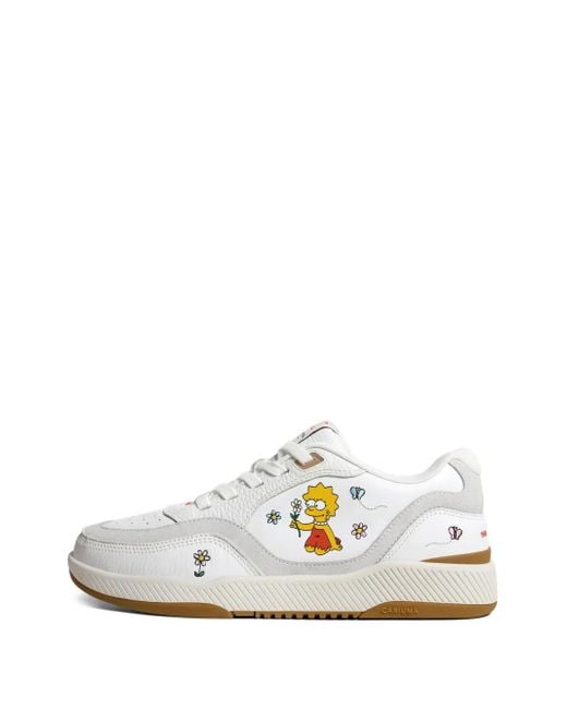 CARIUMA White X The Simpsons UBA Lisa Flowers Sneakers