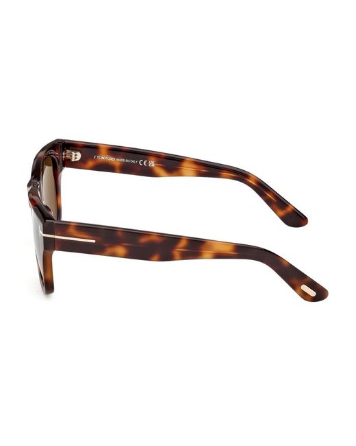 Tom Ford Brown Rectangle-Frame Sunglasses for men
