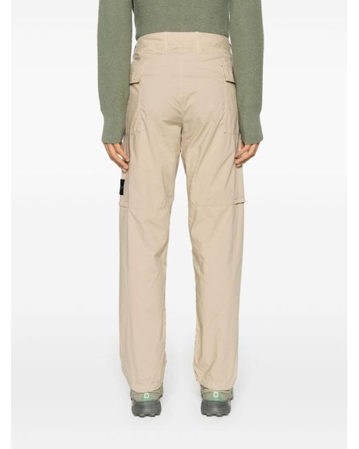 Stone Island Natural Compass-badge Cargo Trousers for men