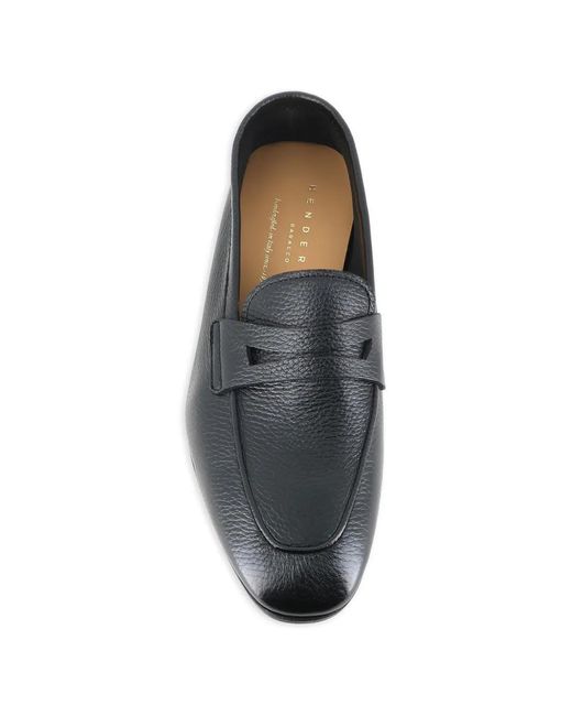Henderson Gray Almond-Toe Loafers for men