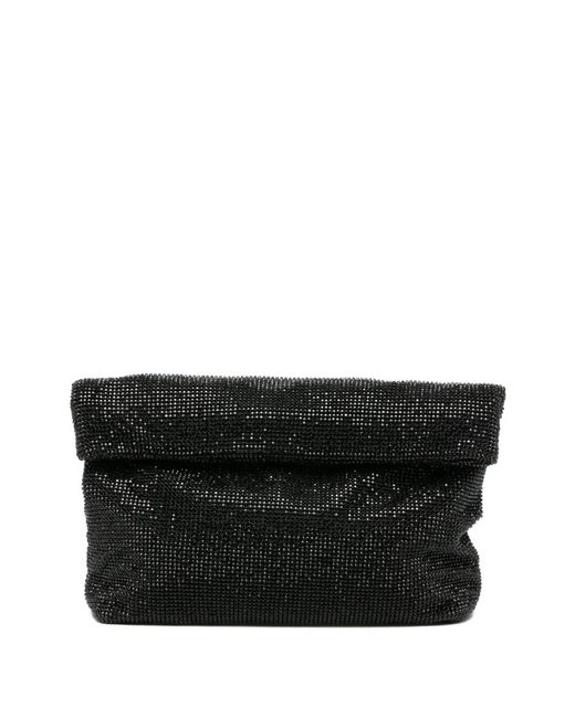 Twentyfourhaitch Black Varadero Foldover Clutch Bag