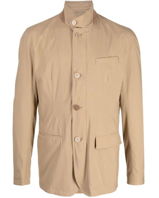 Herno Natural Button-up Single-breasted Blazer for men