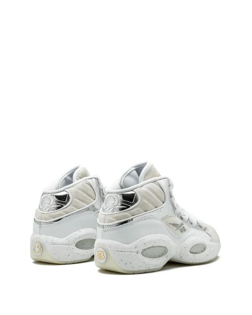 Reebok White Question Mid Bait Sneakers