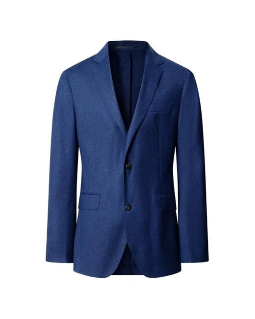 Hackett Blue Single-Breasted Blazer for men