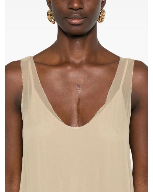 Vestido midi slip-on Totême  de color Natural