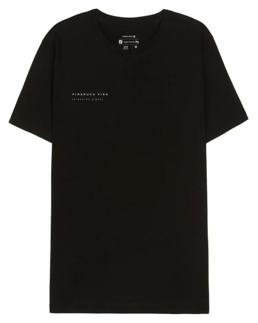 Osklen T-Shirt Met Grafische Print in het Black voor heren