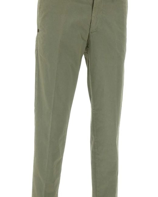 Re-hash Green Welt Pocket Turn-Up Trousers for men