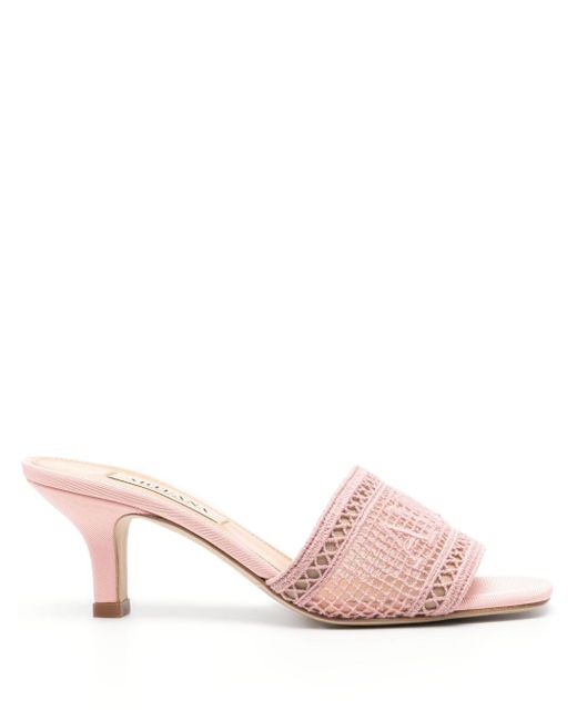 Arteana Pink Roma 50mm Leather Mules