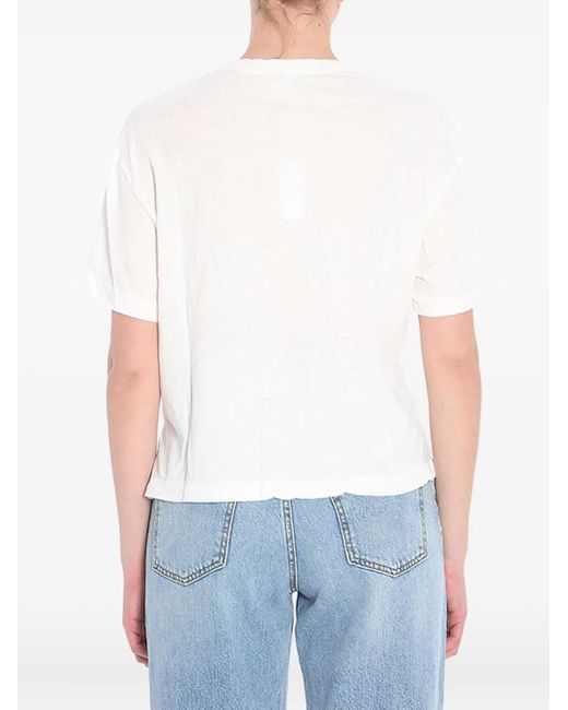James Perse クロップド Tシャツ White