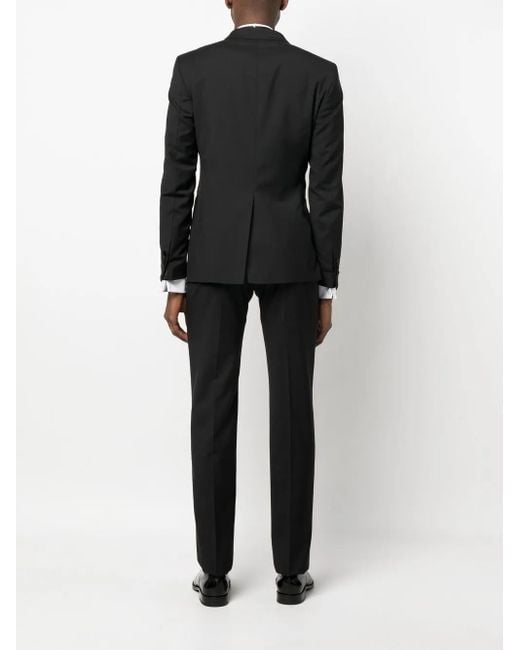 Tagliatore Black Double-Breasted Tuxedo for men