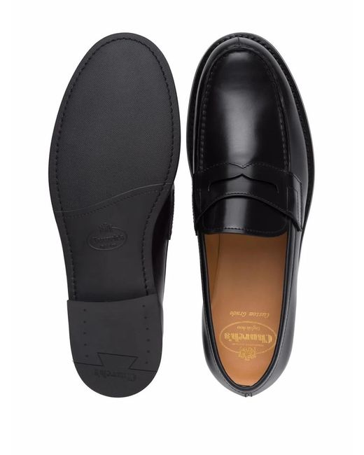 Church's Black Gateshead Calf Leather Loafers for men