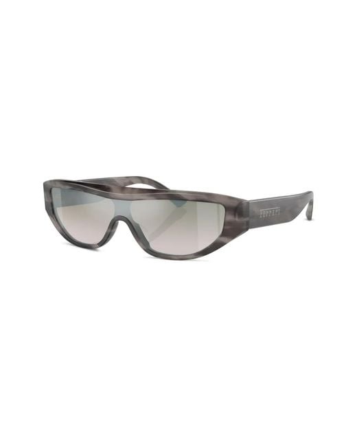 Ferrari Gray Oversized Frame Sunglasses