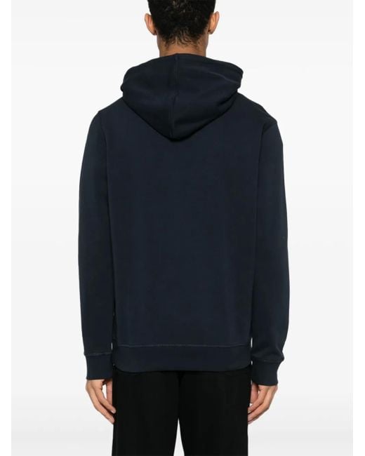 Hoodie En Coton À Patch Logo Boss pour homme en coloris Blue