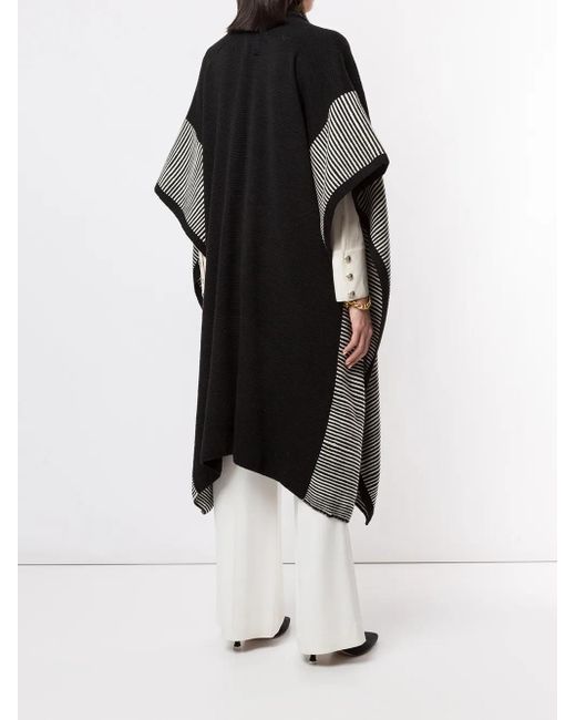 Voz Black Striped Edge Long Duster