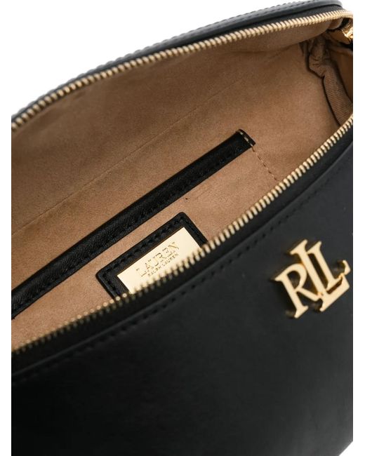 Ralph Lauren Black Marcy Leather Belt Bag