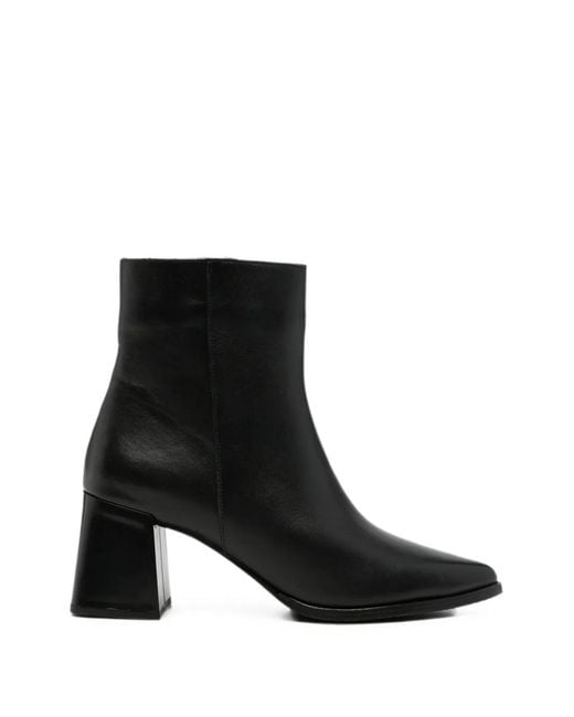 SERGIO MORETTI FIRENZE Black Bottes Zippées À Bout Pointu