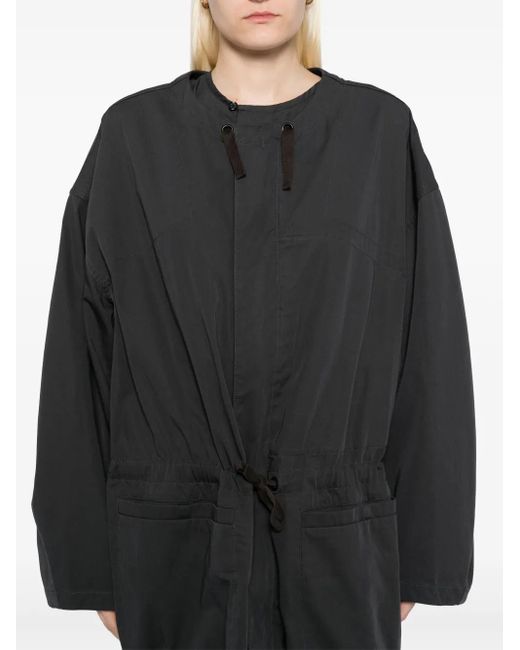 Lemaire Black Parka mit Reißverschluss