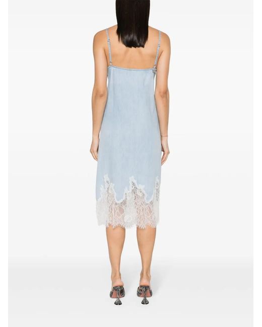 DIESEL Blue De-Rude-S Denim Midi Dress