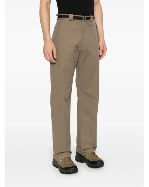 Roa Brown Belted Chinos for men