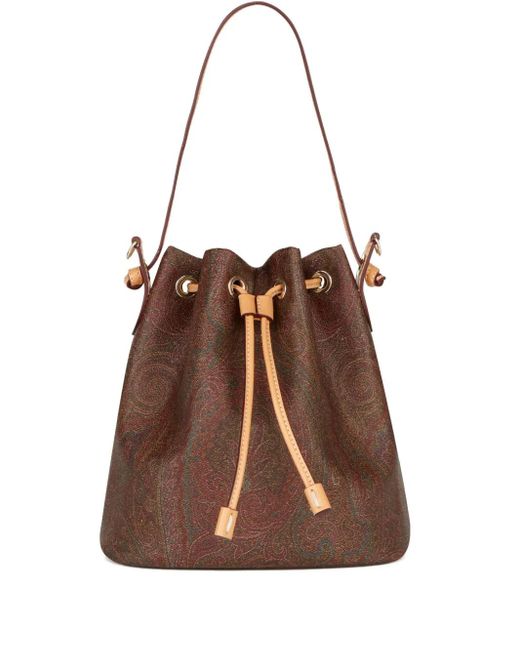 Borsa A Secchiello Con Stampa Paisley di Etro in Brown