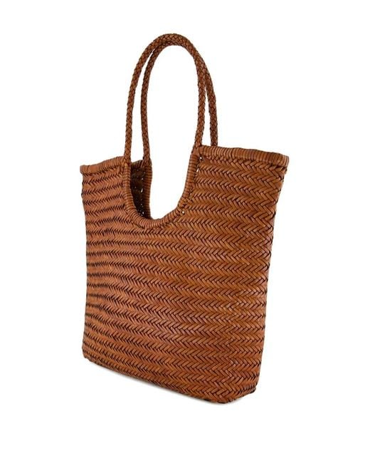 Borsa Tote Ns Diagonal Triple Jump di Dragon Diffusion in Brown