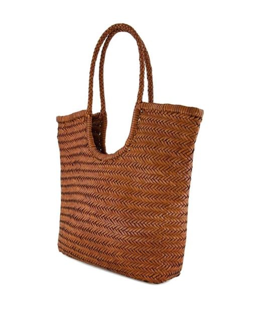 Dragon Diffusion Brown Ns Diagonal Triple Jump Leather Shoulder Bag