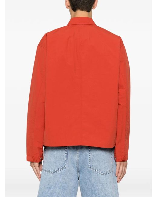 NN07 Red Fenton Buttoned Jacket for men