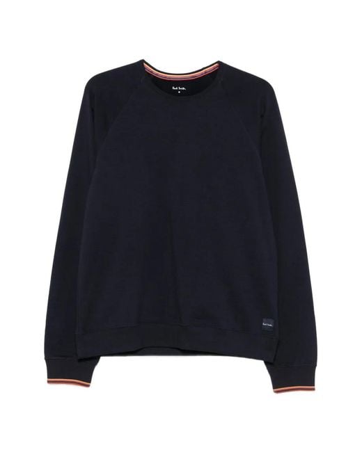 Paul Smith Blue Raglan-Sleeve Sweatshirt for men