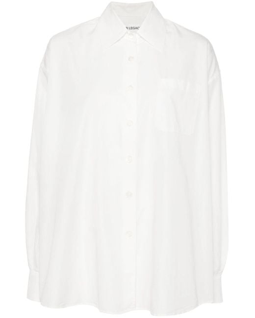 Camisa de popelina Borrowed Our Legacy de color White
