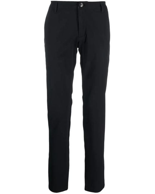 ARMANI EXCHANGE Blue Mid-Rise Tapered-Leg Trousers for men