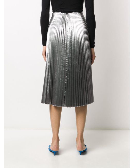 balenciaga silver skirt