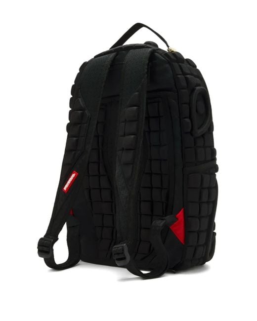 Sprayground Black Foam Welded Shark Backpack for men