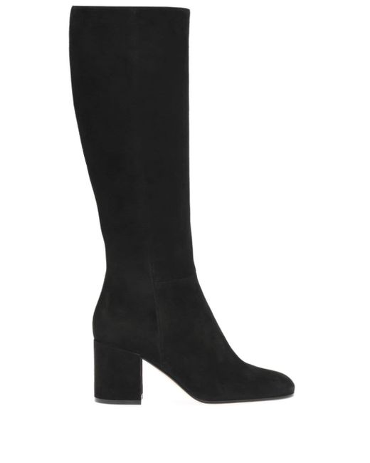 Gianvito Rossi Black Joelle 70mm Suede Boots